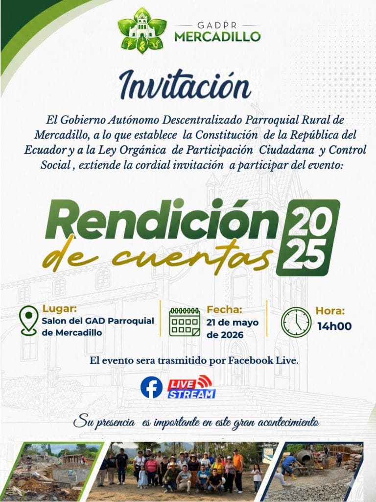 Invitación a Rendición de Cuentas